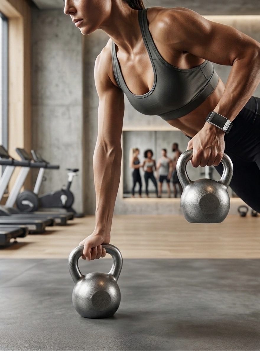 Kettlebell training with the Harmony Band