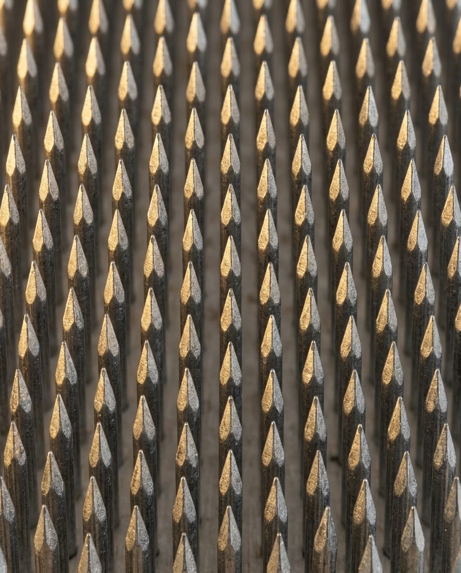 Harmony Board, acupressure nail array, macro